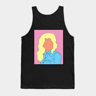 illustration women pop no face Tank Top